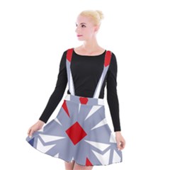 Abstract Pattern Geometric Backgrounds   Suspender Skater Skirt by Eskimos