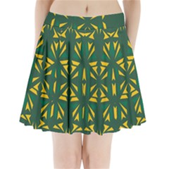 Abstract Pattern Geometric Backgrounds   Pleated Mini Skirt by Eskimos