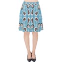 Floral pattern paisley style Paisley print  Doodle background Velvet High Waist Skirt View1