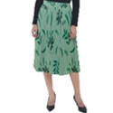 Folk flowers print Floral pattern Ethnic art Classic Velour Midi Skirt  View1