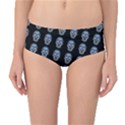 Skulls, Demonic Skull pattern, Frida Kahlo stylised Mid-Waist Bikini Bottoms View1