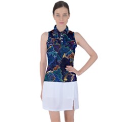Oil Slick Women s Sleeveless Polo Tee by MRNStudios