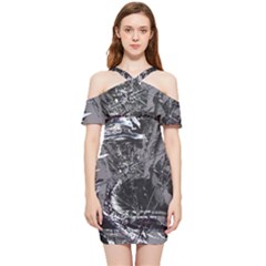 Hg Breeze Shoulder Frill Bodycon Summer Dress by MRNStudios