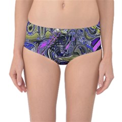 Deconstructed Green Mid-waist Bikini Bottoms by MRNStudios