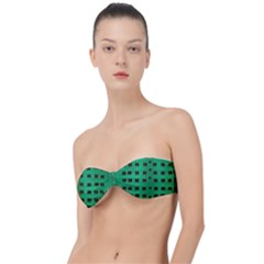 Butterflies In Fresh Green Environment Classic Bandeau Bikini Top  by pepitasart