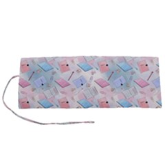 Notepads Pens And Pencils Roll Up Canvas Pencil Holder (s) by SychEva