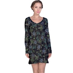 Moody Flora Long Sleeve Nightdress by BubbSnugg
