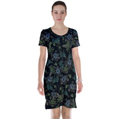 Moody Flora Short Sleeve Nightdress by BubbSnugg