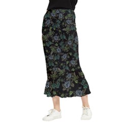 Moody Flora Maxi Fishtail Chiffon Skirt by BubbSnugg