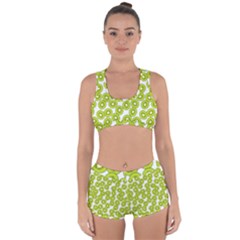 Kiwi Pattern Racerback Boyleg Bikini Set by Valentinaart