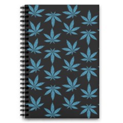 Weed Pattern 5 5  X 8 5  Notebook by Valentinaart