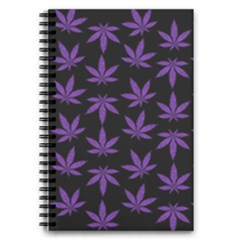 Weed Pattern 5 5  X 8 5  Notebook by Valentinaart