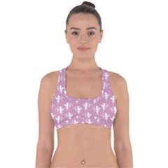Cupid Pattern Cross Back Hipster Bikini Top  by Valentinaart