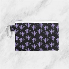Cupid Pattern Canvas Cosmetic Bag (small) by Valentinaart