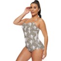 Cupid pattern Retro Full Coverage Swimsuit View2