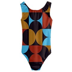 Geometric Pattern Kids  Cut-out Back One Piece Swimsuit by Valentinaart