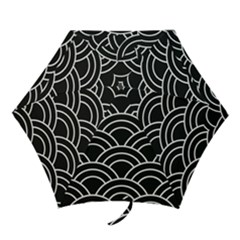 Black And White Pattern Mini Folding Umbrellas by Valentinaart