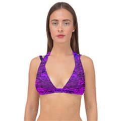 Magenta Waves Flow Series 2 Double Strap Halter Bikini Top by DimitriosArt