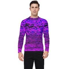 Magenta Waves Flow Series 2 Men s Long Sleeve Rash Guard by DimitriosArt
