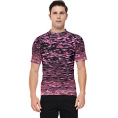 Pink  Waves Flow Series 11 Men s Short Sleeve Rash Guard by DimitriosArt