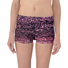 Pink  Waves Flow Series 11 Boyleg Bikini Bottoms by DimitriosArt