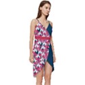 pink unicorn Wrap Frill Dress View3