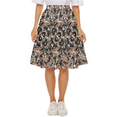 Modern Camo Tropical Print Design Classic Short Skirt by dflcprintsclothing