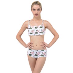 Love Spring Floral Layered Top Bikini Set by Janetaudreywilson