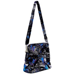 Spin Cycle Zipper Messenger Bag by MRNStudios