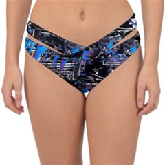 Spin Cycle Double Strap Halter Bikini Bottom by MRNStudios