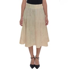 Wood Floor Art Perfect Length Midi Skirt by garbd