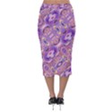 Liquid Art Pouring Abstract Seamless Pattern Tiger Eyes Velvet Midi Pencil Skirt View2