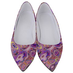 Liquid Art Pouring Abstract Seamless Pattern Tiger Eyes Women s Low Heels by artico