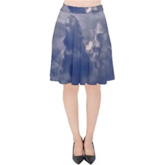 Kingdom Of The Sky Velvet High Waist Skirt by DimitriosArt