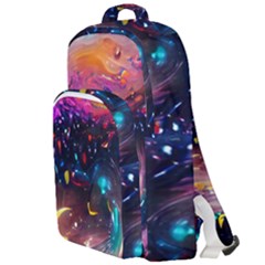 Galaxy Glass Double Compartment Backpack by Dazzleway