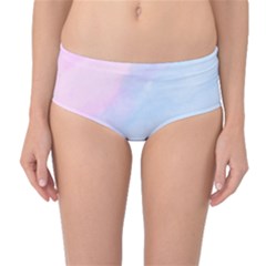 Watercolor Clouds2 Mid-waist Bikini Bottoms by Littlebird