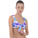 Abstract pattern geometric backgrounds   Front Tie Bikini Top View1