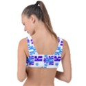 Abstract pattern geometric backgrounds   Front Tie Bikini Top View2