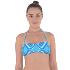 Abstract Pattern Geometric Backgrounds   Halter Bandeau Bikini Top by Eskimos