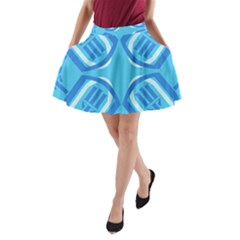 Abstract Pattern Geometric Backgrounds   A-line Pocket Skirt by Eskimos
