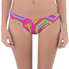 Abstract Pattern Geometric Backgrounds   Reversible Hipster Bikini Bottoms by Eskimos