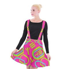 Abstract Pattern Geometric Backgrounds   Suspender Skater Skirt by Eskimos