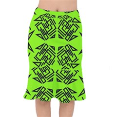 Abstract Pattern Geometric Backgrounds   Short Mermaid Skirt by Eskimos