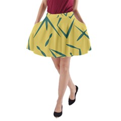 Abstract Pattern Geometric Backgrounds   A-line Pocket Skirt by Eskimos