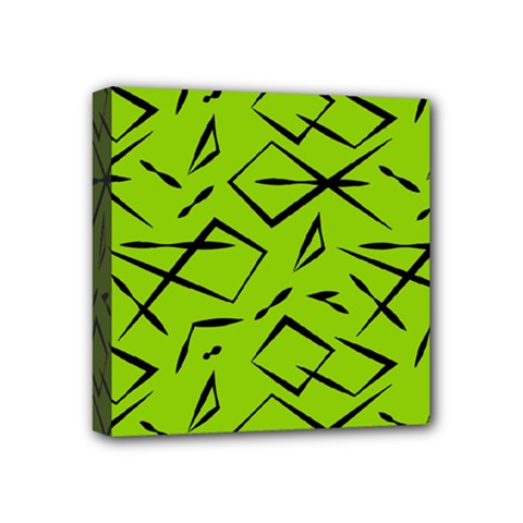 Abstract Pattern Geometric Backgrounds   Mini Canvas 4  X 4  (stretched) by Eskimos