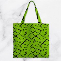 Abstract Pattern Geometric Backgrounds   Zipper Grocery Tote Bag by Eskimos