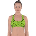 Abstract pattern geometric backgrounds   Cross Back Hipster Bikini Top  View1