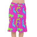 Abstract pattern geometric backgrounds   Short Mermaid Skirt View1