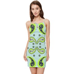 Floral Pattern Paisley Style  Summer Tie Front Dress by Eskimos