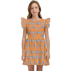 Floral Kids  Winged Sleeve Dress by Sparkle